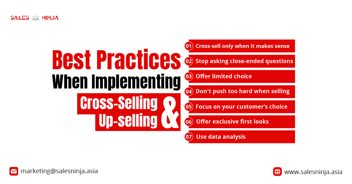 cross selling, upselling, techniques for cross selling & upselling, how to cross sell and upsell, sales strategy, www.salesninja.asia