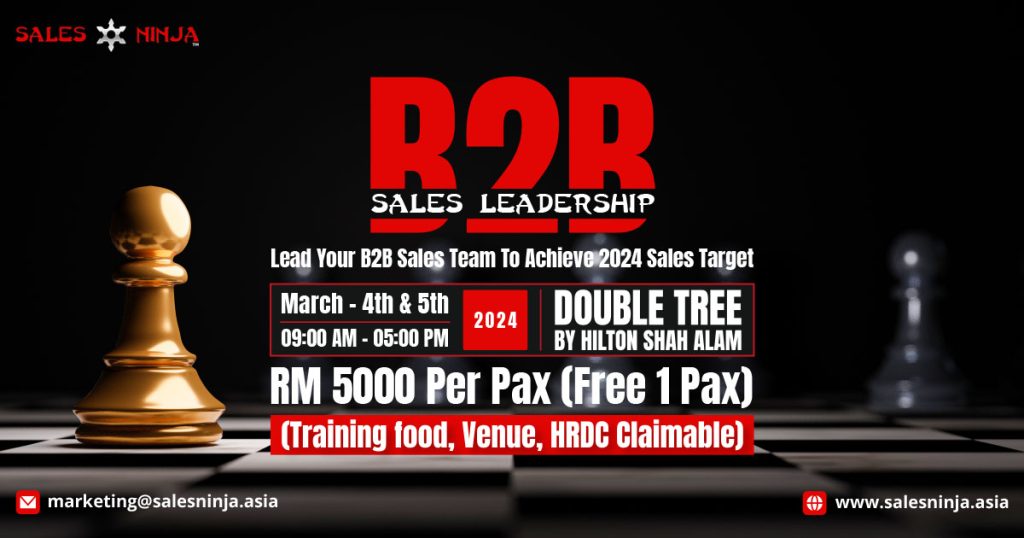B2B Sales Leadership, Sales Management Methods, AI Tools in Sales, Sales Team Leadership, Advanced Sales Methodologies, AI Applications in Sales, Business Growth Strategies, Interactive Workshops, Networking for Professionals, Leadership Development Program, leadership, business-to-business sales, best training provider in Malaysia, training provider in Malaysia, training provider, sales training, best sales training provider, training provider, training provider malaysia, www.herotraining.my, www.salesninja.asia