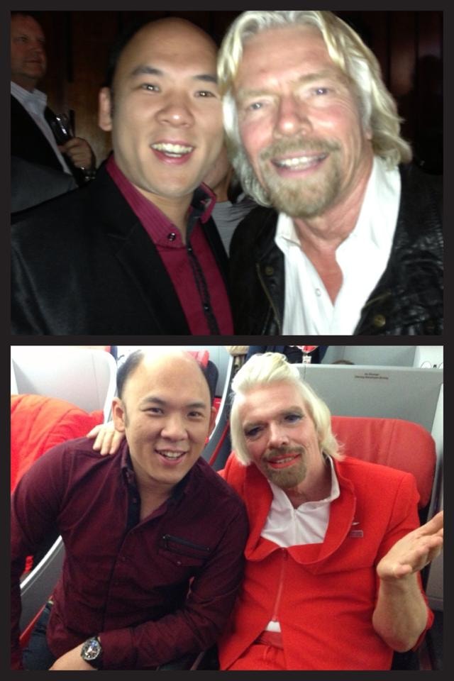 Richard Branson On Air Asia with Grandmaster - Sales Ninja Blog